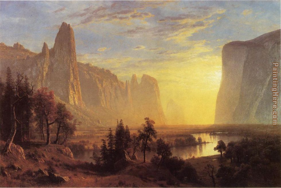 Yosemite Valley Yellowstone Park painting - Albert Bierstadt Yosemite Valley Yellowstone Park art painting